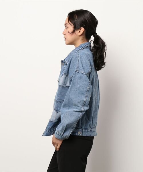 anap mimpi（アナップミンピ）の「フリンジリメイクデザインデニムジャケット（デニムジャケット・レディース・ブルー・FREE）」の5枚目の写真