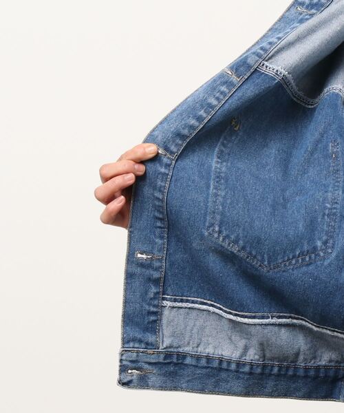 anap mimpi（アナップミンピ）の「フリンジリメイクデザインデニムジャケット（デニムジャケット・レディース・ブルー・FREE）」の8枚目の写真