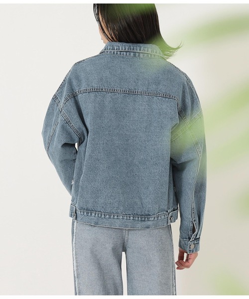 anap mimpi（アナップミンピ）の「フリンジリメイクデザインデニムジャケット（デニムジャケット・レディース・ブルー・FREE）」の2枚目の写真