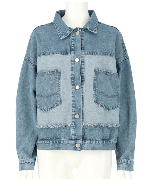 anap mimpi（アナップミンピ）の「フリンジリメイクデザインデニムジャケット（デニムジャケット・レディース・ブルー・FREE）」の9枚目の写真