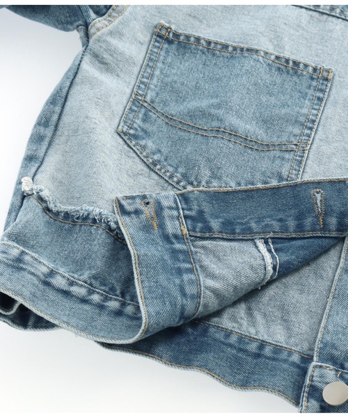 anap mimpi（アナップミンピ）の「フリンジリメイクデザインデニムジャケット（デニムジャケット・レディース・ブルー・FREE）」の6枚目の写真