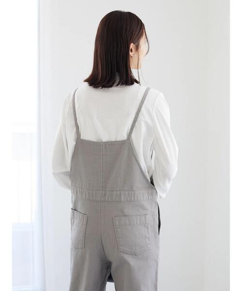 Green　Parks（グリーンパークス）の「ツイルサロペット（サロペット/オーバーオール・レディース・グレー/ベージュ・FREE）」の11枚目の写真