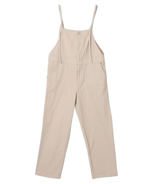 Green　Parks（グリーンパークス）の「ツイルサロペット（サロペット/オーバーオール・レディース・グレー/ベージュ・FREE）」の18枚目の写真