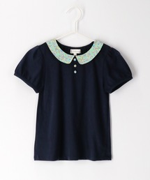 ROPE' PICNIC（ロペピクニック）の「【KIDS】小花襟×くるみボタンプルオーバー（Tシャツ/カットソー・キッズ）」