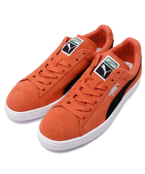 PUMA（プーマ）の「スウェード クラシック+（スニーカー・メンズ・ホワイト×グレー/ライトブルー/オレンジ・30.0cm/28.5cm/27.5cm/23cm/22.5cm/27cm/29cm/25.5cm/23.5cm/25cm/31cm/26cm/24cm/24.5cm/28cm/26.5cm）」の3枚目の写真