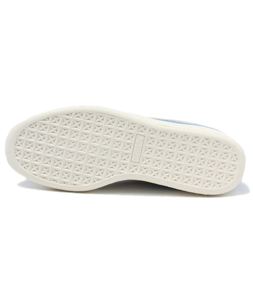 PUMA（プーマ）の「スウェード クラシック+（スニーカー・メンズ・ホワイト×グレー/ライトブルー/オレンジ・30.0cm/28.5cm/27.5cm/23cm/22.5cm/27cm/29cm/25.5cm/23.5cm/25cm/31cm/26cm/24cm/24.5cm/28cm/26.5cm）」の10枚目の写真