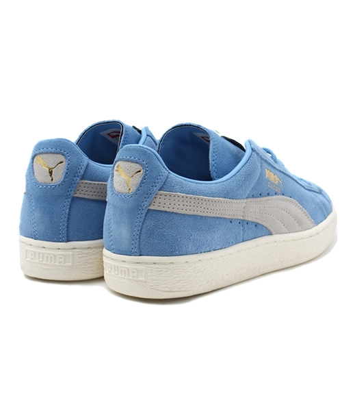 PUMA（プーマ）の「スウェード クラシック+（スニーカー・メンズ・ホワイト×グレー/ライトブルー/オレンジ・30.0cm/28.5cm/27.5cm/23cm/22.5cm/27cm/29cm/25.5cm/23.5cm/25cm/31cm/26cm/24cm/24.5cm/28cm/26.5cm）」の11枚目の写真