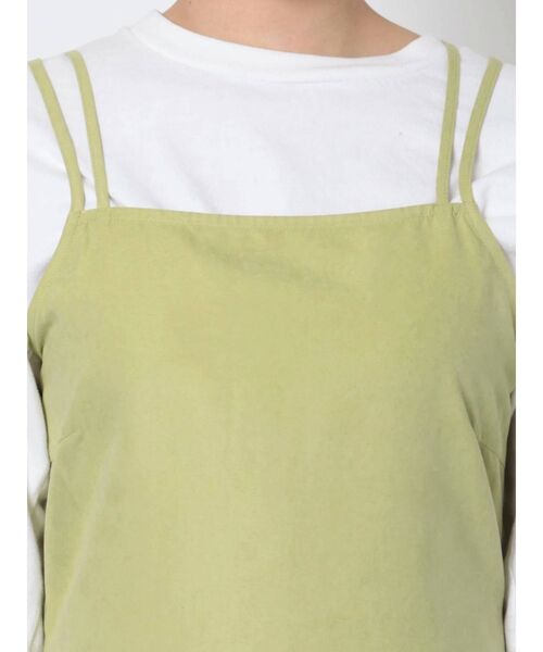 EMODA（エモダ）の「ダブルストラップスリットワンピース（ワンピース・レディース・ブラック/ライム・FREE）」の16枚目の写真