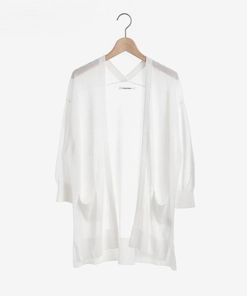 le.coeur blanc（ルクールブラン）の「カシリーレーヨンニットカーディガン（カーディガン/ボレロ・レディース・ベージュ/ネイビー/オフホワイト/ピンク・38）」の15枚目の写真