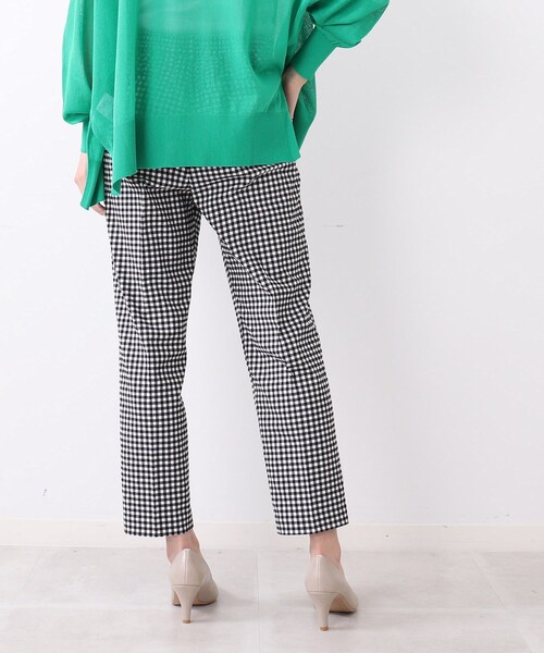 DRESKIP（ドレスキップ）の「◆【接触冷感/UVケア/洗える】サマー綿混ハイパーテーパードパンツ（その他パンツ・レディース・ライトグリーン/ブラック系1/ブラック/サンドベージュ・04/02/03）」の10枚目の写真