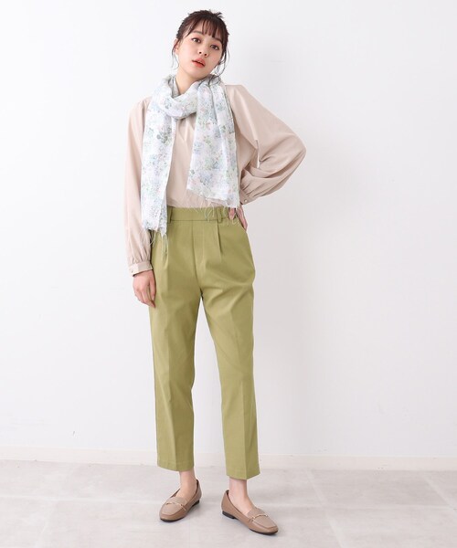 DRESKIP（ドレスキップ）の「◆【接触冷感/UVケア/洗える】サマー綿混ハイパーテーパードパンツ（その他パンツ・レディース・ライトグリーン/ブラック系1/ブラック/サンドベージュ・04/02/03）」の21枚目の写真