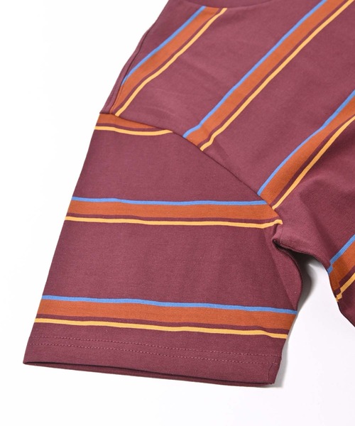 Carhartt WIP（カーハートダブリューアイピー）の「Carhartt WIP(カーハート ワークインプログレス) KENT 半袖ボーダーTシャツ（Tシャツ/カットソー・メンズ・グリーン/ワイン・S/M/L）」の18枚目の写真