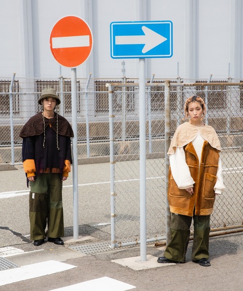 masterkey（マスターキー）の「masterkey マスターキー / BOHEMIANS カシミア100%リメイクアノラックポンチョ カシミヤニット / MK23A-V-01（ニット/セーター・メンズ・ブラック系その他・FREE）」の2枚目の写真