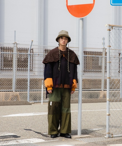 masterkey（マスターキー）の「masterkey マスターキー / BOHEMIANS カシミア100%リメイクアノラックポンチョ カシミヤニット / MK23A-V-01（ニット/セーター・メンズ・ブラック系その他・FREE）」の8枚目の写真