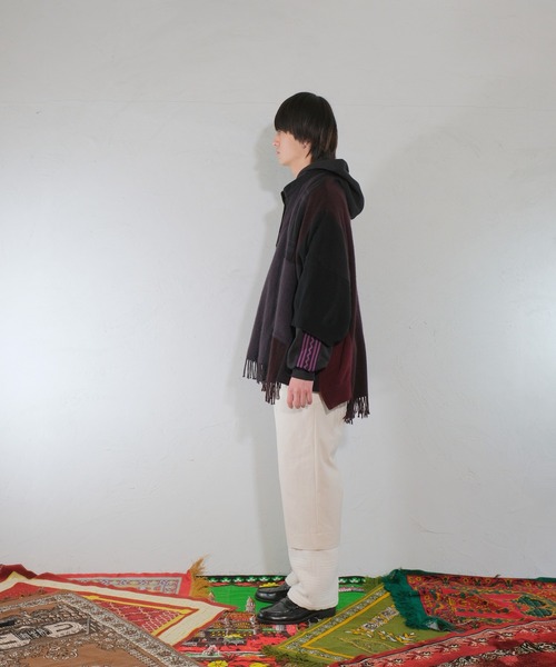 masterkey（マスターキー）の「masterkey マスターキー / BOHEMIANS カシミア100%リメイクアノラックポンチョ カシミヤニット / MK23A-V-01（ニット/セーター・メンズ・ブラック系その他・FREE）」の10枚目の写真