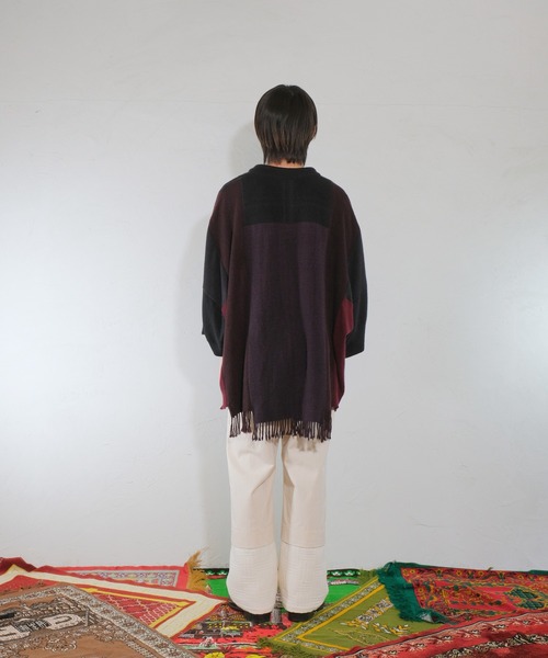 masterkey（マスターキー）の「masterkey マスターキー / BOHEMIANS カシミア100%リメイクアノラックポンチョ カシミヤニット / MK23A-V-01（ニット/セーター・メンズ・ブラック系その他・FREE）」の14枚目の写真