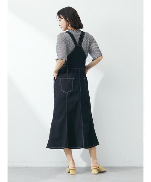 Petit fleur(プチフルール)の「・Petit Fleur ツイルマーメイドジャンスカ(ジャンパースカート・レディース・ブラック/アイボリー・FREE)」の10枚目の写真