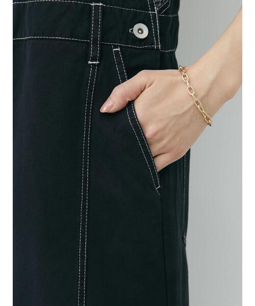 Petit fleur(プチフルール)の「・Petit Fleur ツイルマーメイドジャンスカ(ジャンパースカート・レディース・ブラック/アイボリー・FREE)」の4枚目の写真