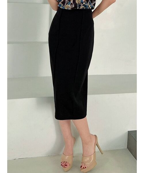 RESEXXY(リゼクシー)の「ハイウエストポンチスカート(スカート・レディース・ホワイト/ブラック/ピンク/ブルー・SMALL/MEDIUM)」の3枚目の写真