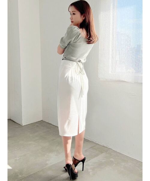 RESEXXY(リゼクシー)の「ハイウエストポンチスカート(スカート・レディース・ホワイト/ブラック/ピンク/ブルー・SMALL/MEDIUM)」の14枚目の写真