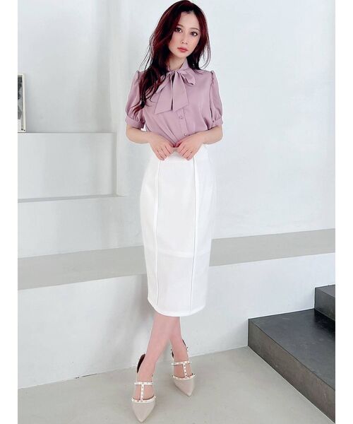 RESEXXY(リゼクシー)の「ハイウエストポンチスカート(スカート・レディース・ホワイト/ブラック/ピンク/ブルー・SMALL/MEDIUM)」の20枚目の写真