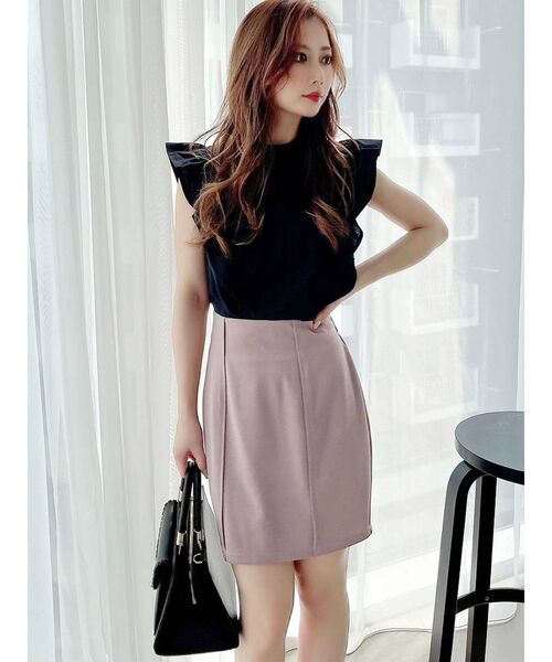 RESEXXY(リゼクシー)の「ハイウエストポンチスカート(スカート・レディース・ホワイト/ブラック/ピンク/ブルー・SMALL/MEDIUM)」の15枚目の写真