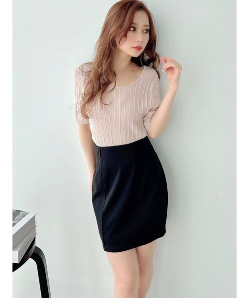 RESEXXY(リゼクシー)の「ハイウエストポンチスカート(スカート・レディース・ホワイト/ブラック/ピンク/ブルー・SMALL/MEDIUM)」の7枚目の写真