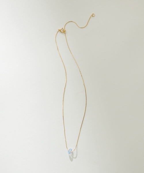 mystic（ミスティック）の「[eau un bijou]  S.clear stone necklace（ネックレス・レディース・イエロー/ブルー・ONE SIZE）」の7枚目の写真