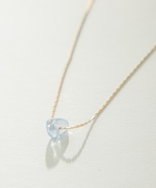 mystic（ミスティック）の「[eau un bijou]  S.clear stone necklace（ネックレス・レディース・イエロー/ブルー・ONE SIZE）」の8枚目の写真