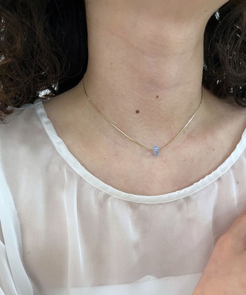 mystic（ミスティック）の「[eau un bijou]  S.clear stone necklace（ネックレス・レディース・イエロー/ブルー・ONE SIZE）」の14枚目の写真