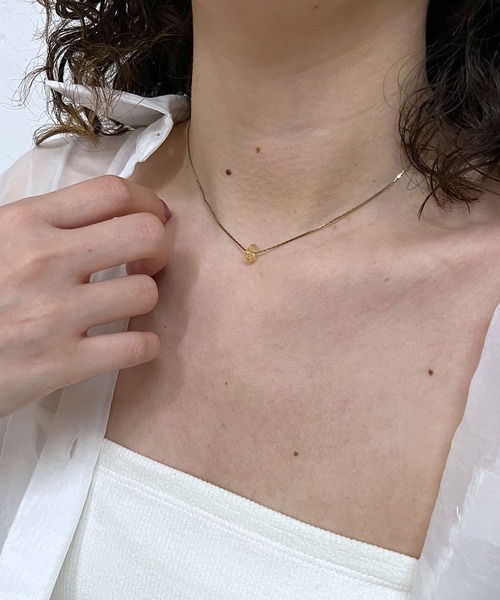 mystic（ミスティック）の「[eau un bijou]  S.clear stone necklace（ネックレス・レディース・イエロー/ブルー・ONE SIZE）」の16枚目の写真