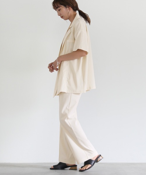 select MOCA（セレクトモカ）の「切り替えデザインジャケットセットアップ（セットアップ・レディース・ブラック/チャコールアッシュ/アイボリー・FREE）」の20枚目の写真