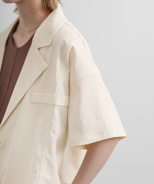 select MOCA（セレクトモカ）の「切り替えデザインジャケットセットアップ（セットアップ・レディース・ブラック/チャコールアッシュ/アイボリー・FREE）」の22枚目の写真