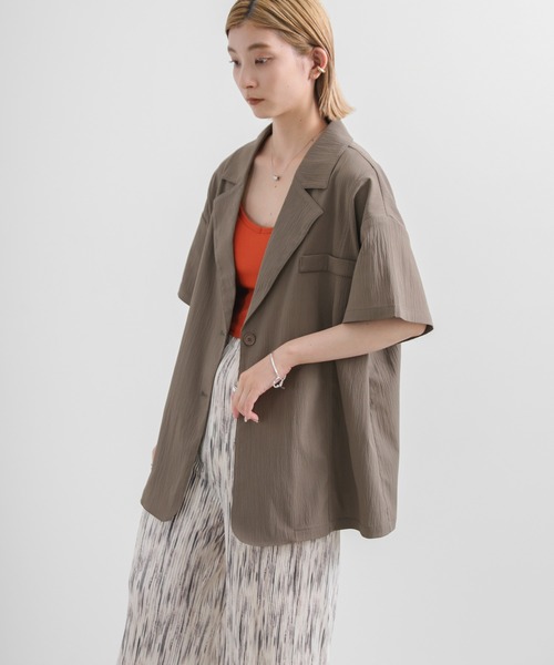 select MOCA（セレクトモカ）の「切り替えデザインジャケットセットアップ（セットアップ・レディース・ブラック/チャコールアッシュ/アイボリー・FREE）」の17枚目の写真