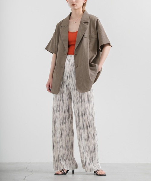 select MOCA（セレクトモカ）の「切り替えデザインジャケットセットアップ（セットアップ・レディース・ブラック/チャコールアッシュ/アイボリー・FREE）」の16枚目の写真