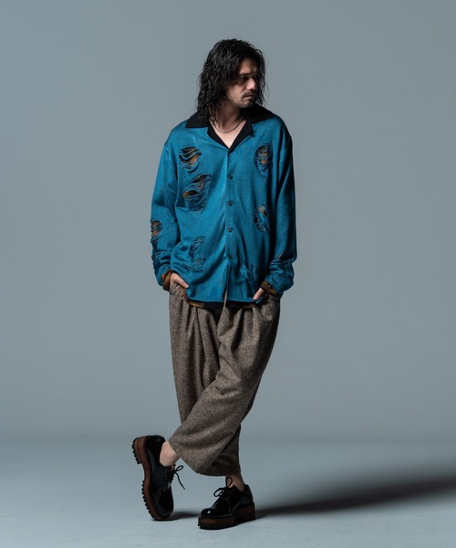 glamb(グラム)の「Octa Tuck Pants / オクタタックパンツ(その他パンツ・メンズ・ブラック/ベージュ・M/S/L)」の11枚目の写真