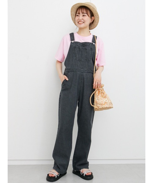 ehka sopo（エヘカソポ）の「発泡プリントロゴTシャツ（ニット/セーター・レディース・ブラック/オフホワイト/サックスブルー/ピンク・ﾌﾘ-）」の6枚目の写真