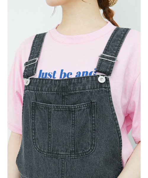 ehka sopo（エヘカソポ）の「発泡プリントロゴTシャツ（ニット/セーター・レディース・ブラック/オフホワイト/サックスブルー/ピンク・ﾌﾘ-）」の10枚目の写真