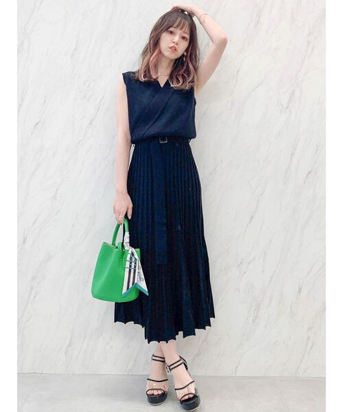 dazzlin（ダズリン）の「スカーフハンドルバッグ（ハンドバッグ・レディース・ブラック/グリーン・FREE）」の7枚目の写真