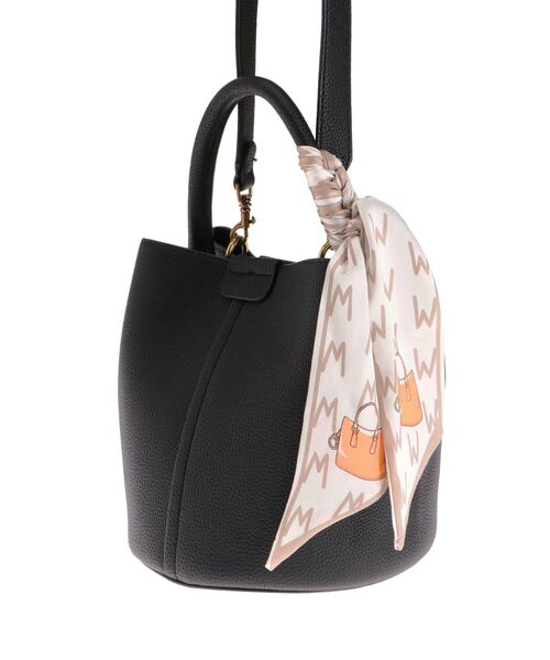 dazzlin（ダズリン）の「スカーフハンドルバッグ（ハンドバッグ・レディース・ブラック/グリーン・FREE）」の3枚目の写真