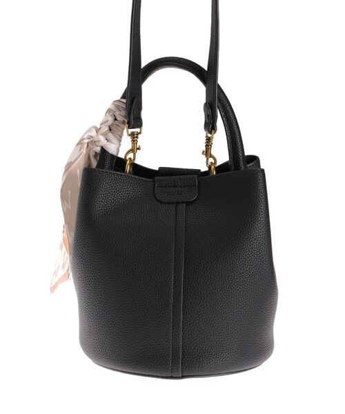 dazzlin（ダズリン）の「スカーフハンドルバッグ（ハンドバッグ・レディース・ブラック/グリーン・FREE）」の4枚目の写真