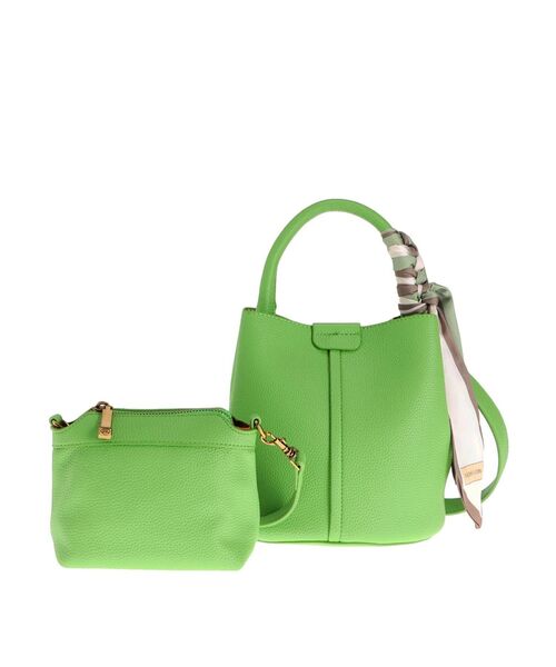 dazzlin（ダズリン）の「スカーフハンドルバッグ（ハンドバッグ・レディース・ブラック/グリーン・FREE）」の15枚目の写真