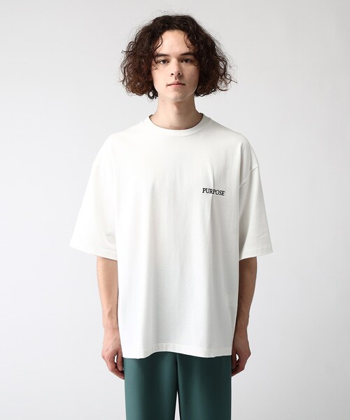 tk.TAKEO KIKUCHI(ティーケータケオキクチ)の「◆テープコラージュTシャツ(Tシャツ/カットソー・メンズ・ホワイト/ブラック/ブラウン系その他・02/03)」の11枚目の写真