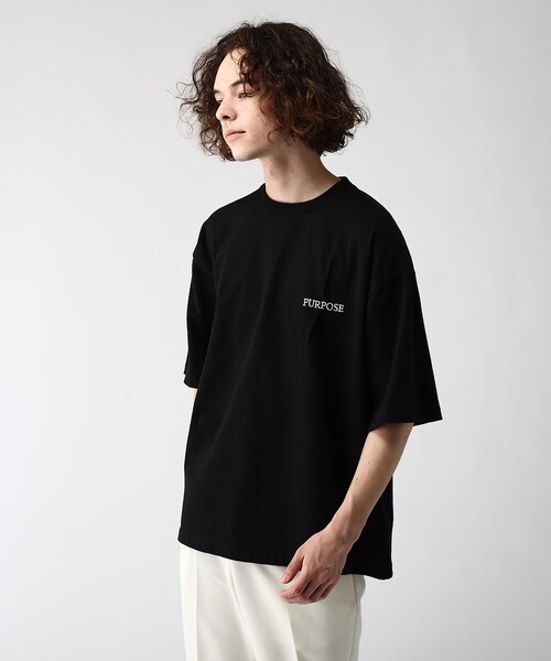 tk.TAKEO KIKUCHI(ティーケータケオキクチ)の「◆テープコラージュTシャツ(Tシャツ/カットソー・メンズ・ホワイト/ブラック/ブラウン系その他・02/03)」の12枚目の写真