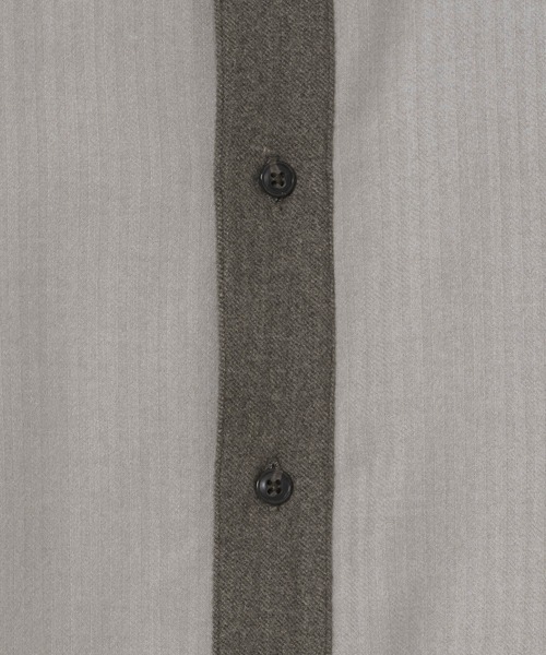 CASPER JOHN(キャスパージョン)の「Soft touch relax cleric shirts/ソフトタッチリラックスクレリックシャツ(Tシャツ/カットソー・メンズ・ホワイト/ブラウン/ブラック・SMALL/MEDIUM/LARGE)」の9枚目の写真