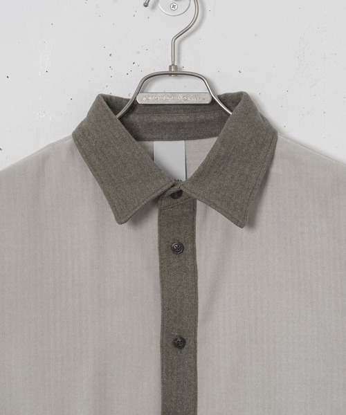 CASPER JOHN(キャスパージョン)の「Soft touch relax cleric shirts/ソフトタッチリラックスクレリックシャツ(Tシャツ/カットソー・メンズ・ホワイト/ブラウン/ブラック・SMALL/MEDIUM/LARGE)」の10枚目の写真