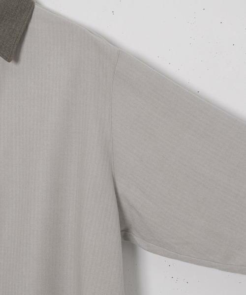 CASPER JOHN(キャスパージョン)の「Soft touch relax cleric shirts/ソフトタッチリラックスクレリックシャツ(Tシャツ/カットソー・メンズ・ホワイト/ブラウン/ブラック・SMALL/MEDIUM/LARGE)」の11枚目の写真