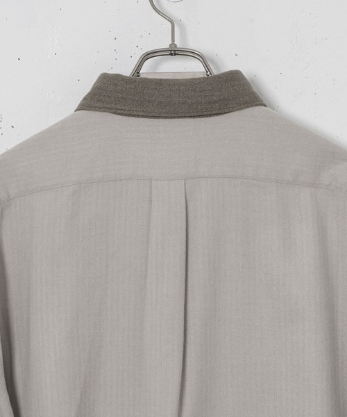 CASPER JOHN(キャスパージョン)の「Soft touch relax cleric shirts/ソフトタッチリラックスクレリックシャツ(Tシャツ/カットソー・メンズ・ホワイト/ブラウン/ブラック・SMALL/MEDIUM/LARGE)」の14枚目の写真