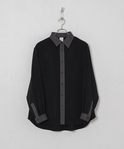 CASPER JOHN(キャスパージョン)の「Soft touch relax cleric shirts/ソフトタッチリラックスクレリックシャツ(Tシャツ/カットソー・メンズ・ホワイト/ブラウン/ブラック・SMALL/MEDIUM/LARGE)」の18枚目の写真