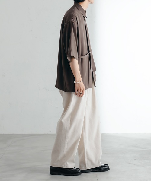 epnok（エプノック）の「タイロッケンルーズシャツ（シャツ/ブラウス・メンズ・ブラック/モカ/オフホワイト・MEDIUM/LARGE/SMALL）」の21枚目の写真